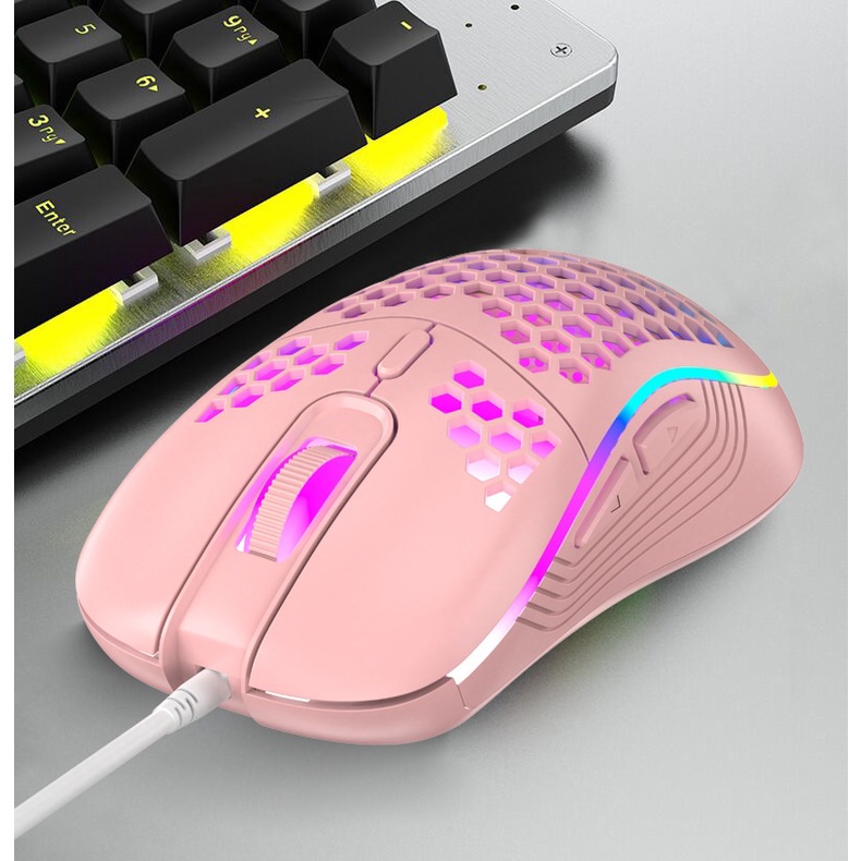 Mô tả Chuột máy tính có dây ZTU Smart D4 giá rẻ gaming văn phòng 7200DPI công thái học làm việc và chơi game cho pc laptop - 3
