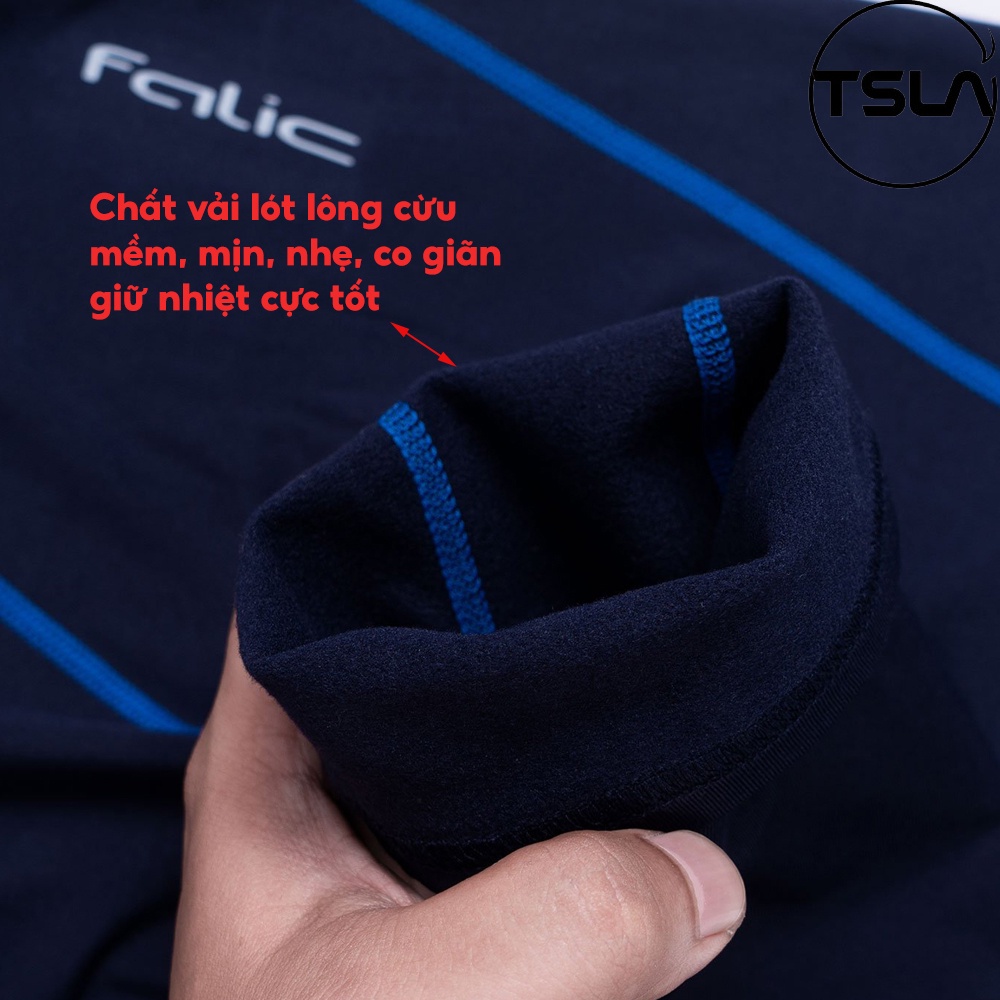 Mô tả Quần giữ nhiệt nam LÓT LÔNG legging nhẹ thoáng khí siêu ấm co giãn tập thể thao mùa đông DET1023 - 2