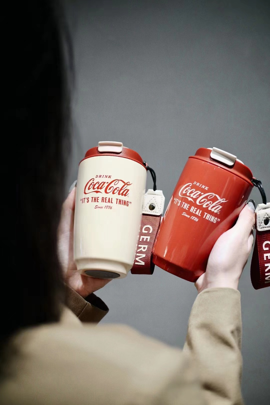 Mô tả Mầm Coca-Cola Cốc giữ nhiệt đồng thương hiệu Ủy quyền chính hãng Bể bên trong bằng thép không gỉ 316 cấp 500ML - 5