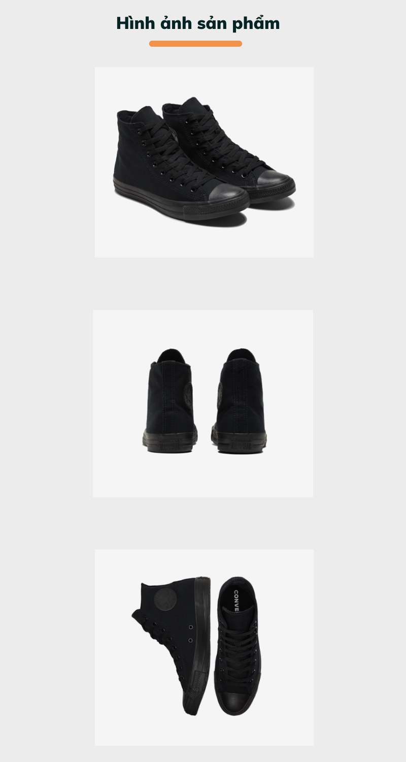 Mô tả Giày Converse Chuck Taylor Classic Full Black M3310V - 4