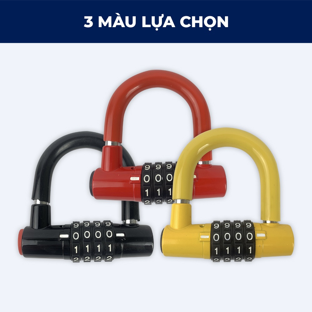 Ổ Khoá Số chữ U Theoid Tiger chống trộm sử dụng mật khẩu 4 số | Shopee Việt  Nam