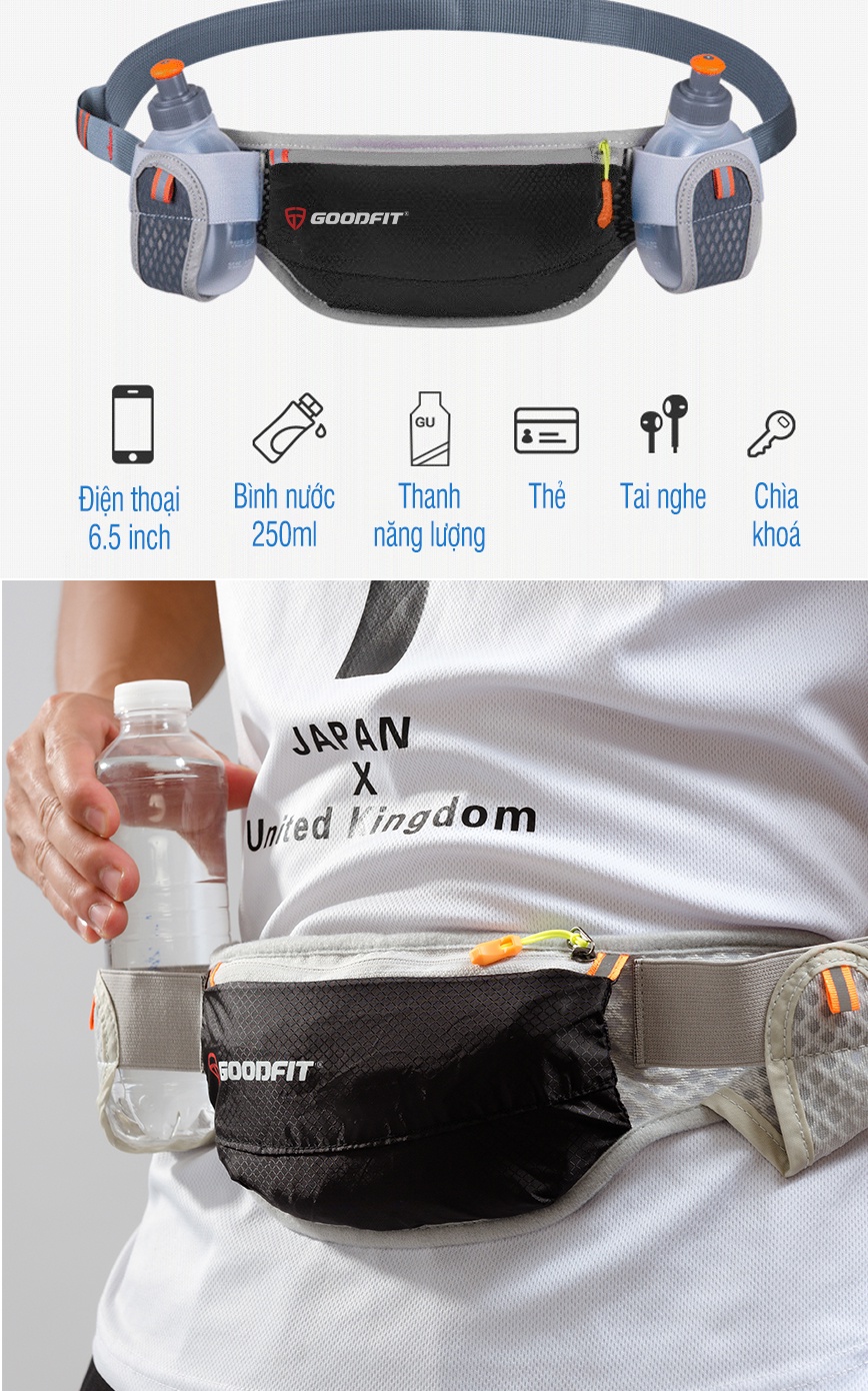 Mô tả Túi chạy bộ có 2 ngăn đựng nước chính hãng GoodFit GF109RB - 4