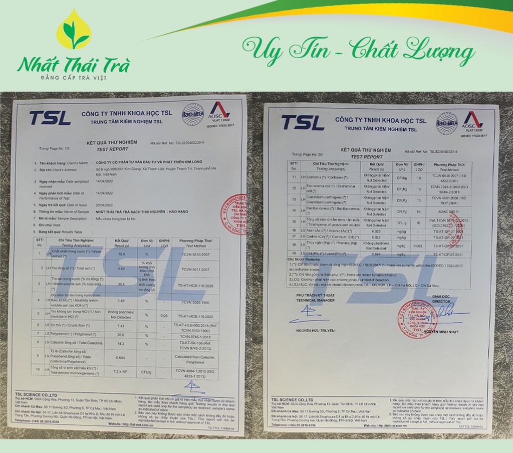 Trà Thái Nguyên chất lượng
