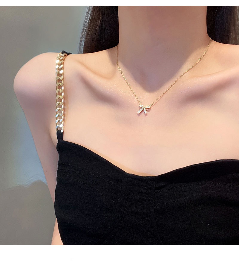 Mô tả Dây chuyền nữ LAMY Bow Necklace Silver 6019 - 5