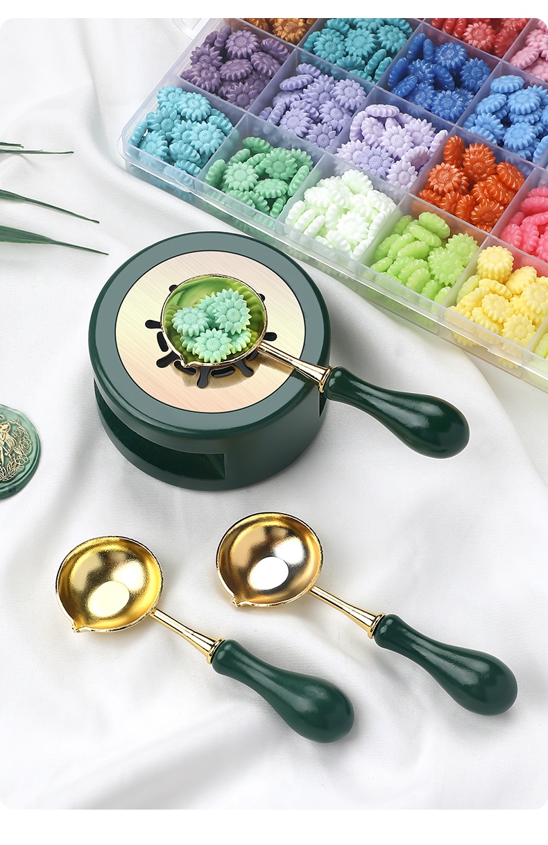 Stitchintime vintage stamp spoon wax pellet heating tool melting wax ...
