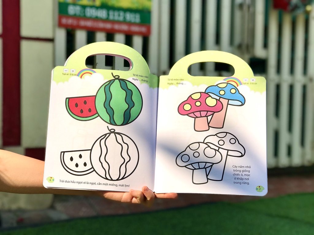 Mô tả SÁCH - Bé tập tô màu - Từ cơ bản đến nâng cao ( nhiều chủ đề ) - 7