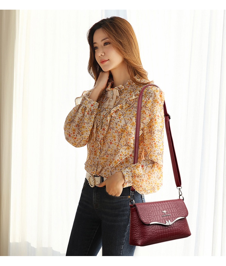 Mô tả Túi xách nữ cao cấp đẹp KAIDIFEINIROO KF17 (9610) phong cách Hàn Quốc đủ 2 dây size 27cm - 2