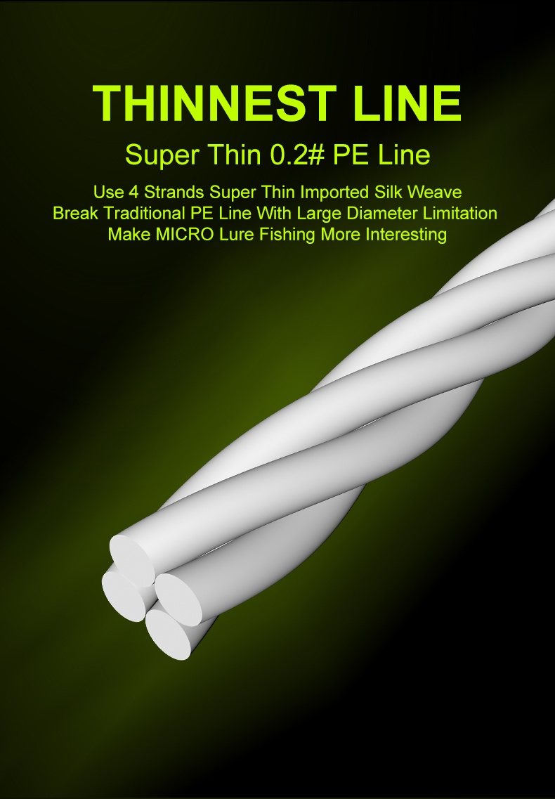 Mô tả Cuộn dây câu cá KINGDOM bện 4 sợi PE siêu chắc chắn dài 100m mx8 150m - 4