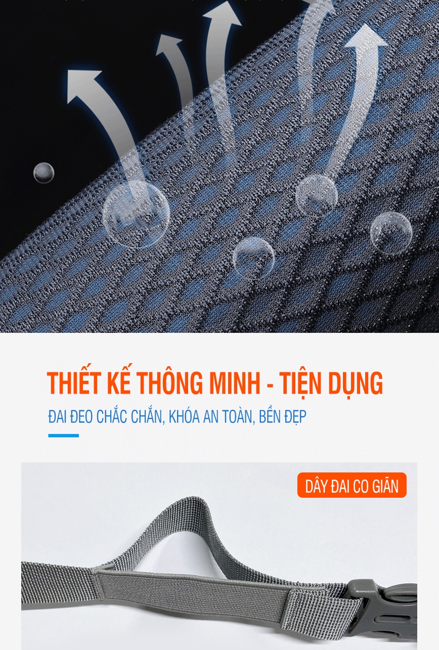 Mô tả Túi chạy bộ có 2 ngăn đựng nước chính hãng GoodFit GF109RB - 6