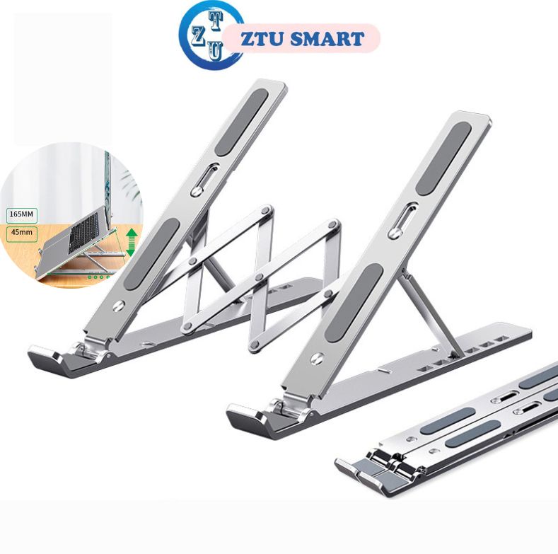 Mô tả Giá Đỡ Laptop,IPAD, Điện Thoại ZTU SMART Z5 Gấp Gọn Hợp Kim Nhôm Cao Cấp ,Hỗ trợ tản nhiệt, Kèm Túi Vải - 1