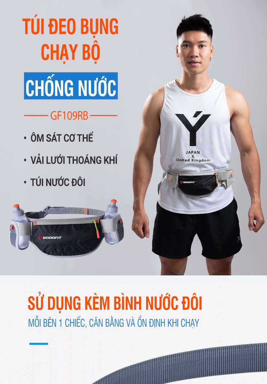 Mô tả Túi chạy bộ có 2 ngăn đựng nước chính hãng GoodFit GF109RB - 2