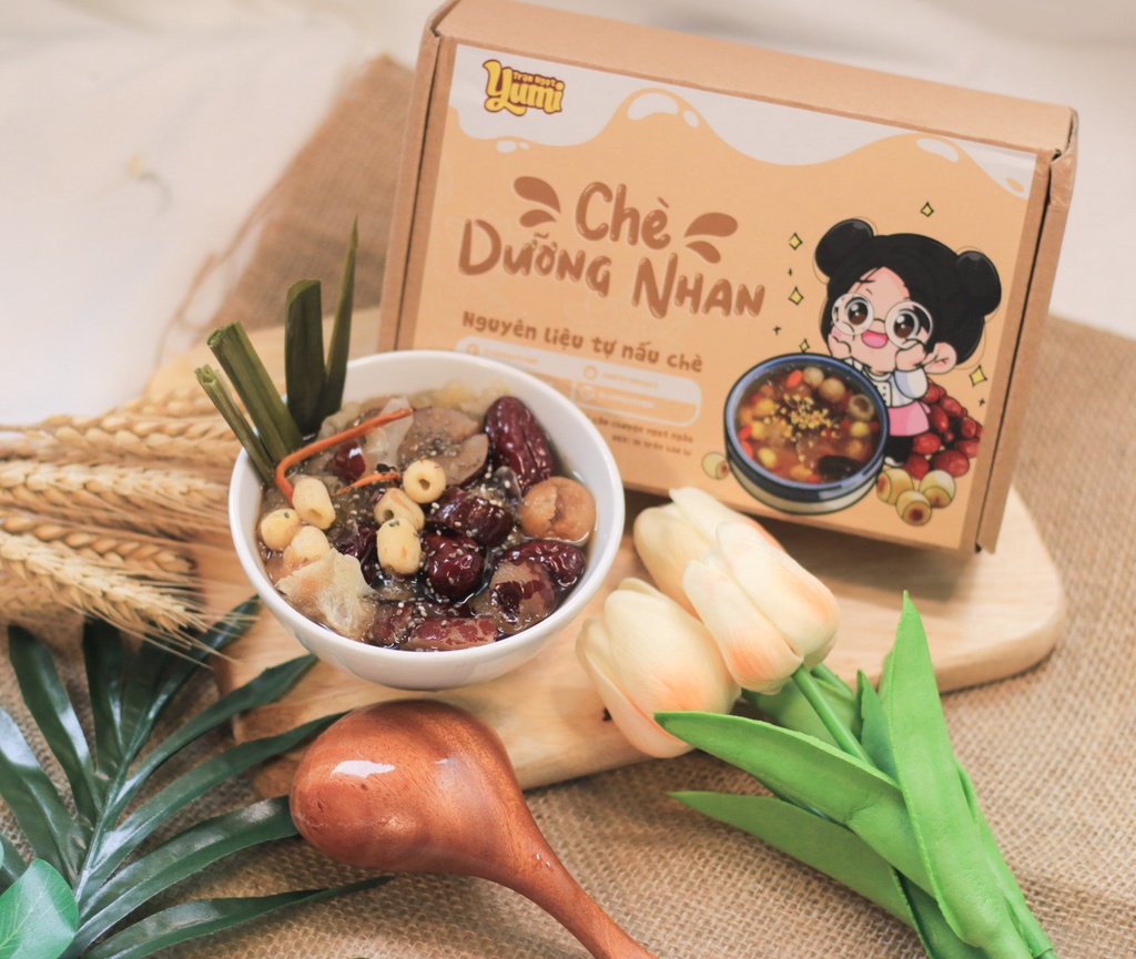Mô tả Nguyên liệu nấu chè Dưỡng Nhan Tuyết Yến Trạm ngọt Yumi 120g thơm ngon bổ dưỡng đẹp da - 3
