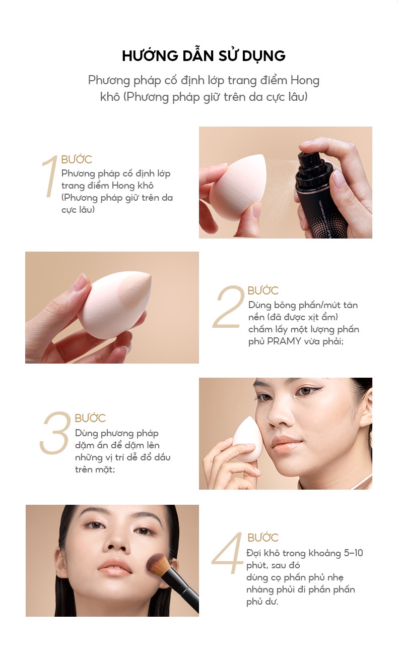 PRAMY Phấn Phủ Kiềm Dầu Dạng Bột Mềm Mịn Dung Tích Lớn Sheer Flawless Silky  Loose Powder Big Size 100g | Shopee Việt Nam