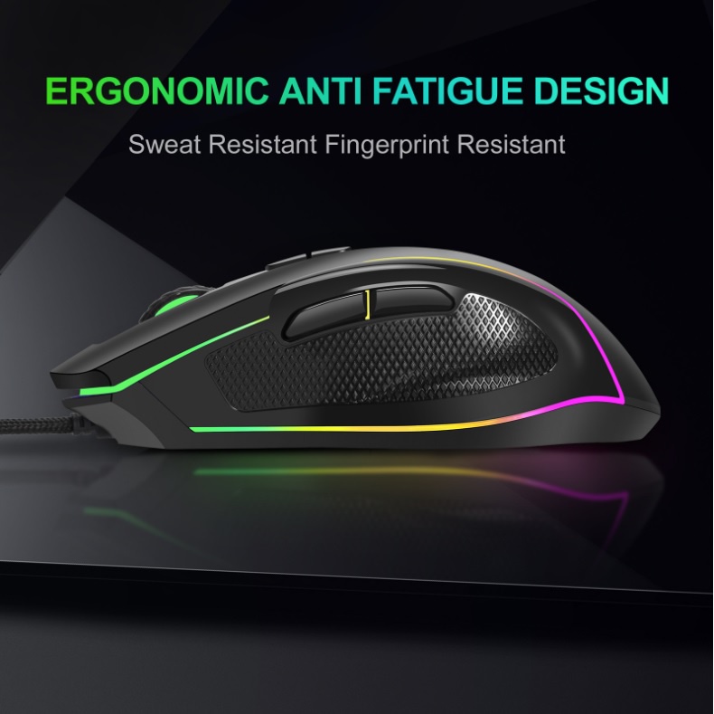 Mô tả Chuột máy tính ZTU Smart G30 bản có dây DPI 7200 thiết kế công thái học phù hợp cả gaming và văn phòng - 3