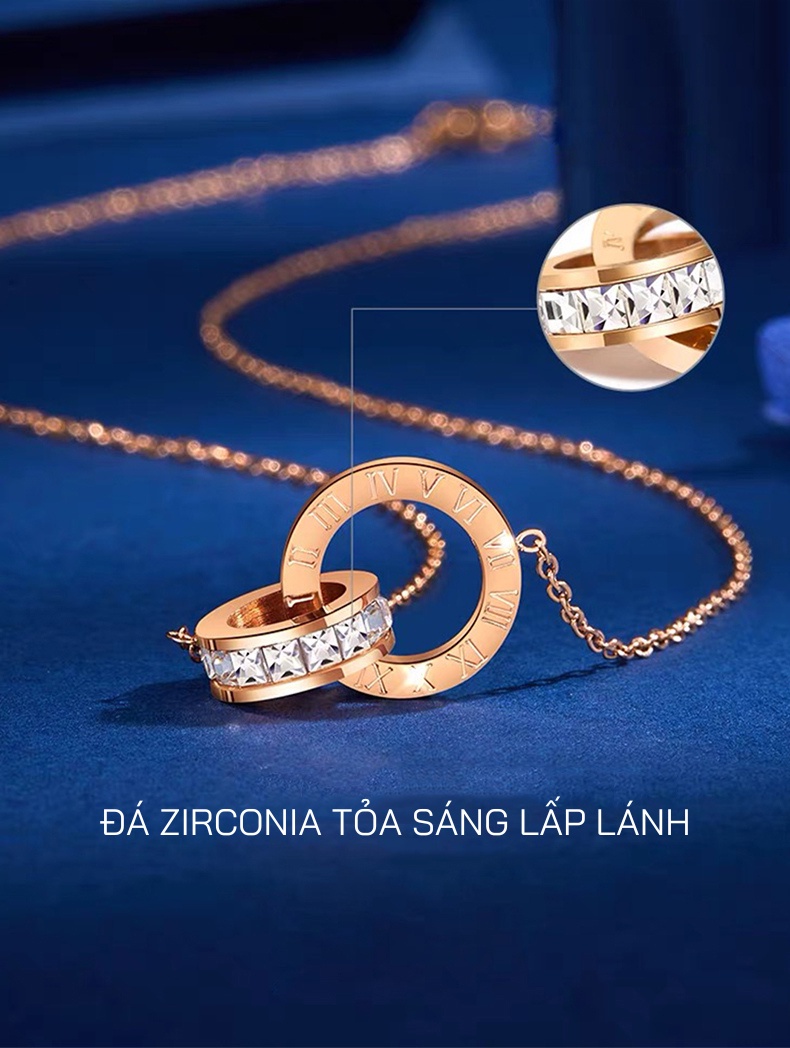 Mô tả Dây chuyền nữ LAMY Sweet Love Necklace Rose Gold 6003 - 6