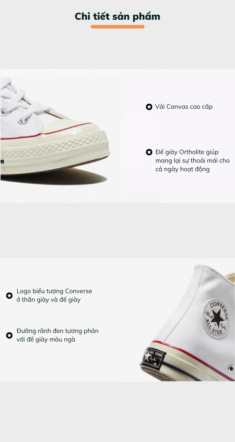 Mô tả Giày Converse Chuck Taylor 1970s 162056C - 3