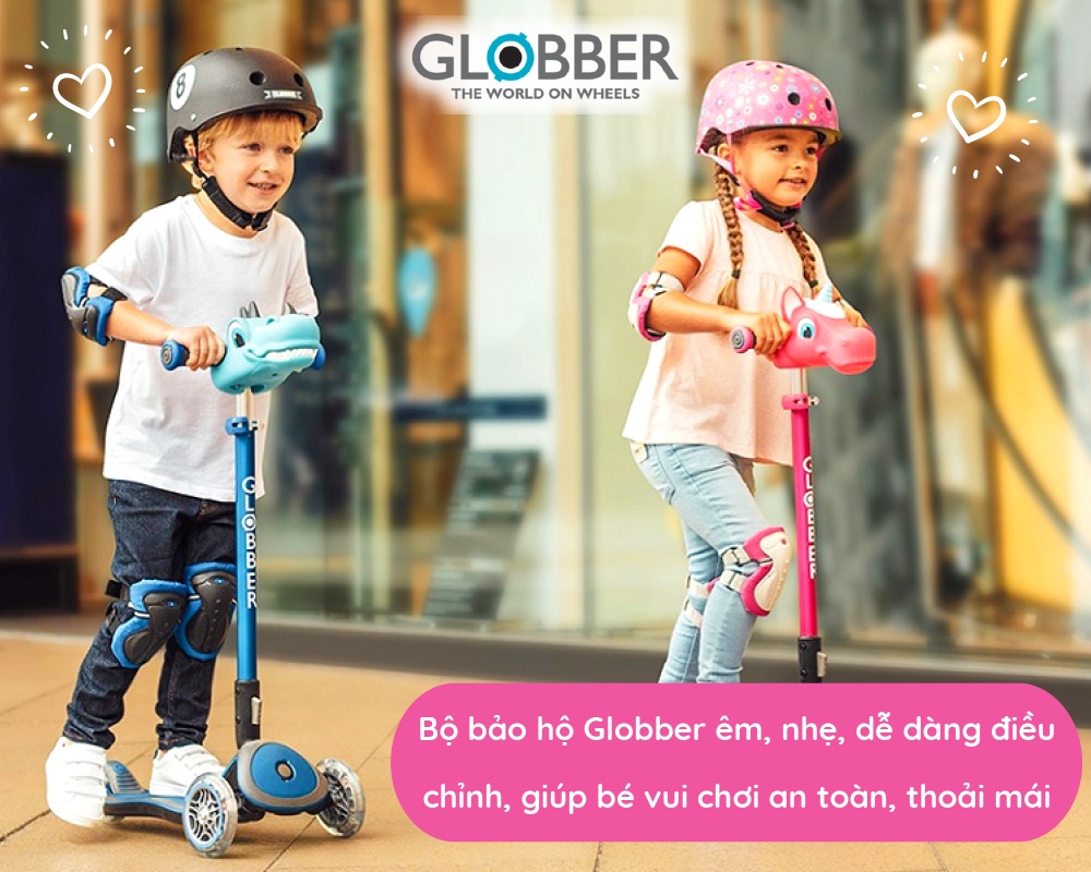 Mô tả Bộ bảo hộ Globber Junior - Hồng - 3
