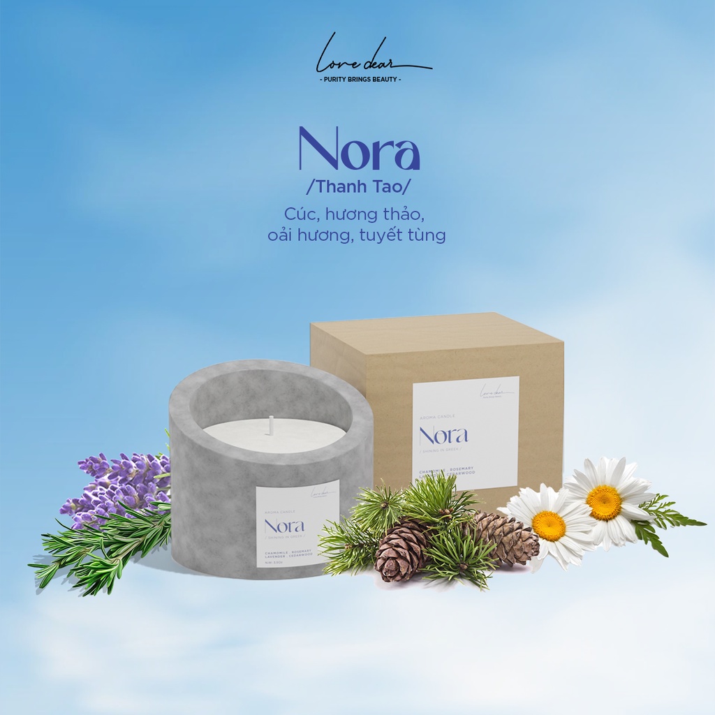 Mô tả Nến Thơm Phòng LoveDear Cao Cấp Từ Tinh Dầu Thiên nhiên và Sáp Cọ Trang Trí Decor - 1