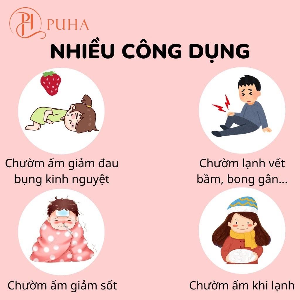 Bộ quà tặng túi chườm PUHA