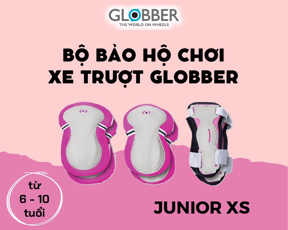 Mô tả Bộ bảo hộ Globber Junior - Hồng - 1