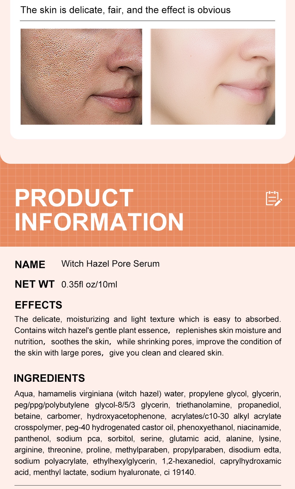 Mô tả MeiYanQiong Tinh chất Pore Se Giúp Thu Nhỏ Lỗ Chân Lông Và Làm Sáng Da 10ml - 8