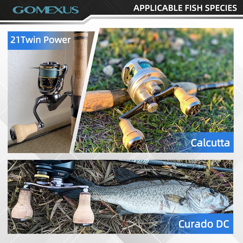 Mô tả Núm quay cần câu cá GOMEXUS TPE/CORK 27mm cho Shimano Ultegra Stella Daiwa Caldia Certate Ryobi Minipower Nova A27 CA27 - 6