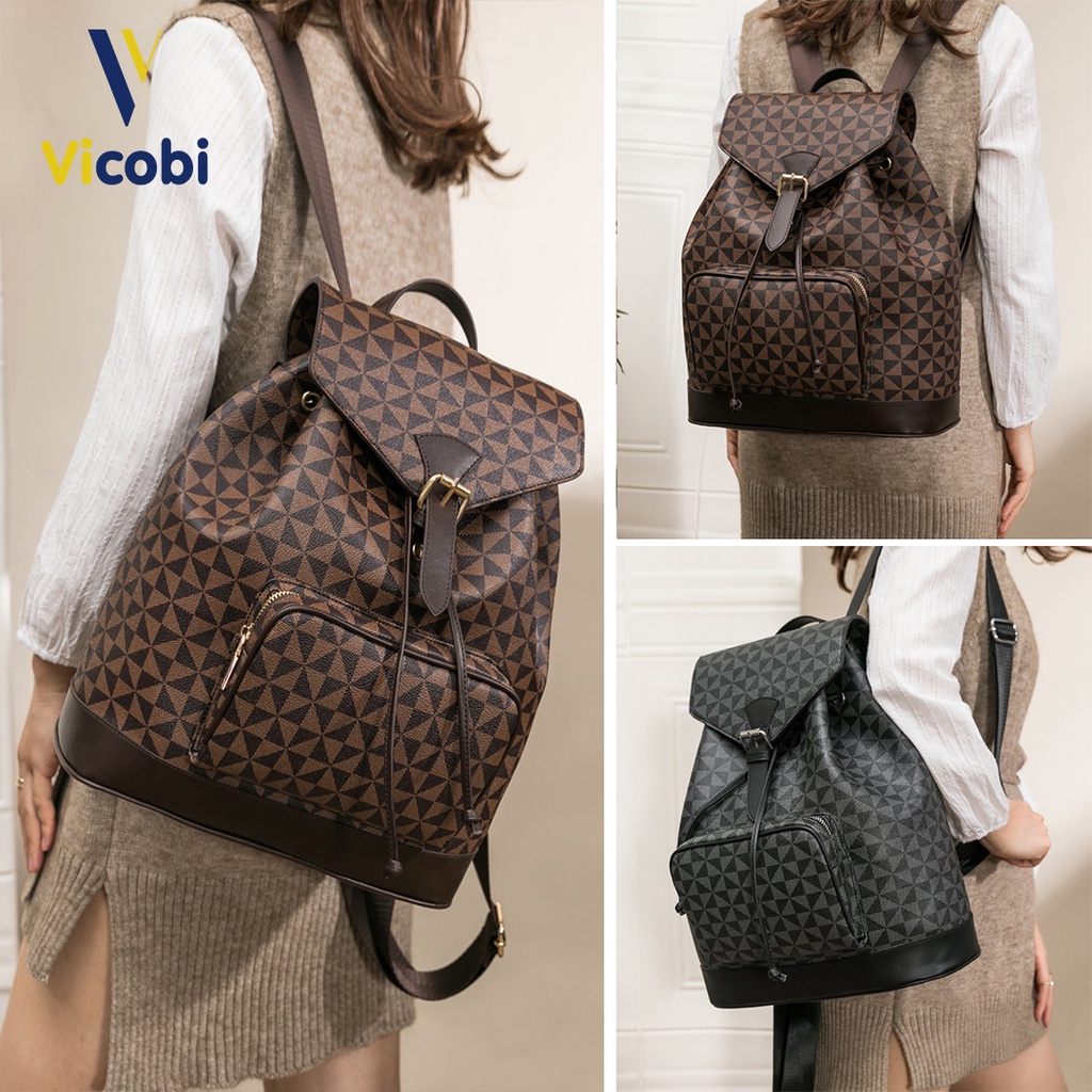 Mô tả Balo da Pu cao cấp Vicobi B2 Rita, Nam nữ đều dùng được, phù hợp dịp học, du lịch, đi làm... - 1