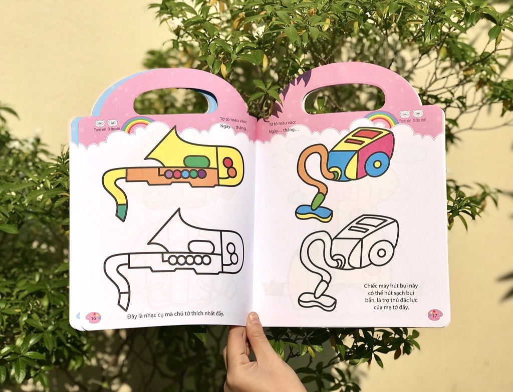 Mô tả SÁCH - Bé tập tô màu - Từ cơ bản đến nâng cao ( nhiều chủ đề ) - 12