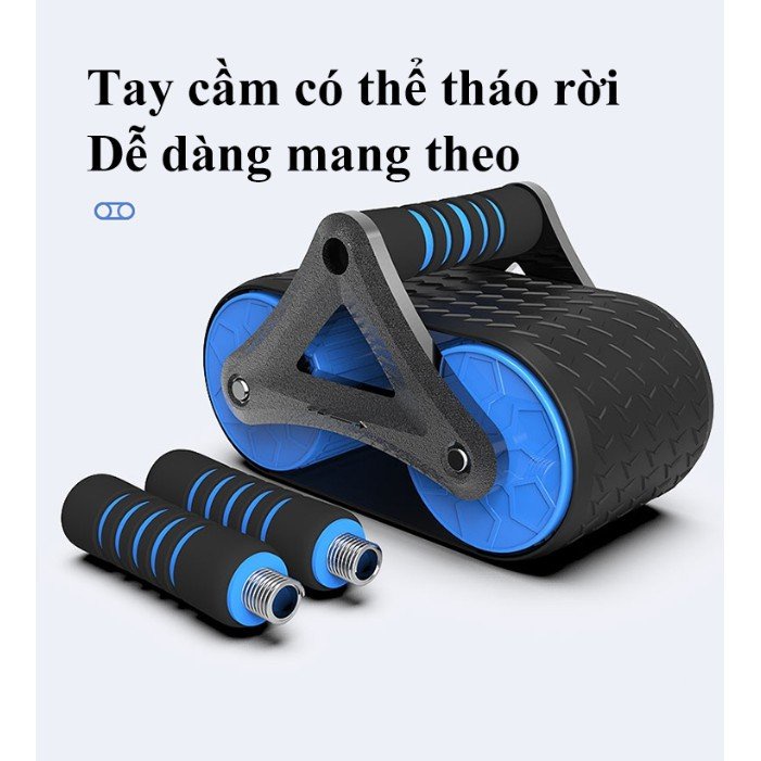 Mô tả Con Lăn Tập Cơ Bụng Sử Dụng Công Nghệ Mới Có Phanh Lò Xo Trợ Lực Đại Nam Sport + Kèm Thảm Lót Gối - 7