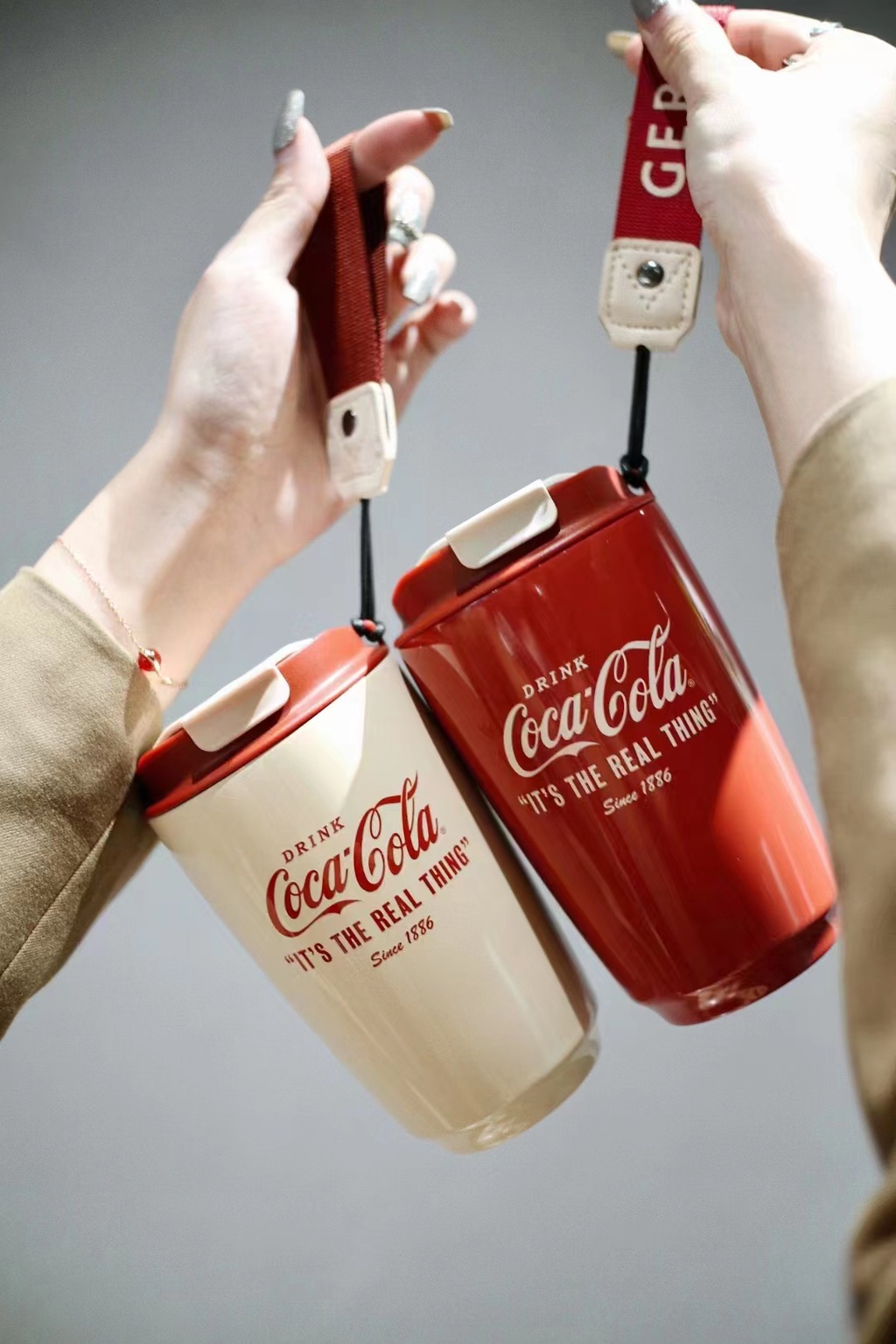 Mô tả Mầm Coca-Cola Cốc giữ nhiệt đồng thương hiệu Ủy quyền chính hãng Bể bên trong bằng thép không gỉ 316 cấp 500ML - 2