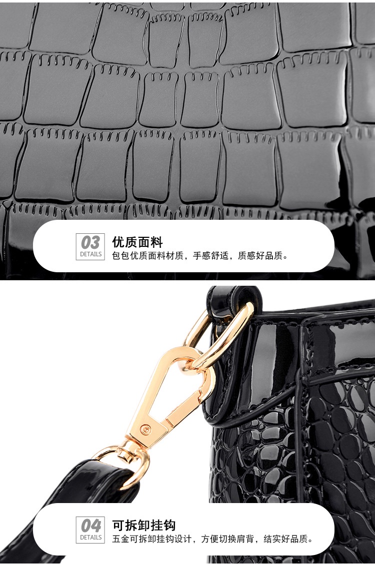 Mô tả Túi xách nữ đẹp cao cấp KAIDIFEINIROO Hàn Quốc đủ 2 dây đeo KF18 (8087) sang trọng đeo chéo đeo vai - 7