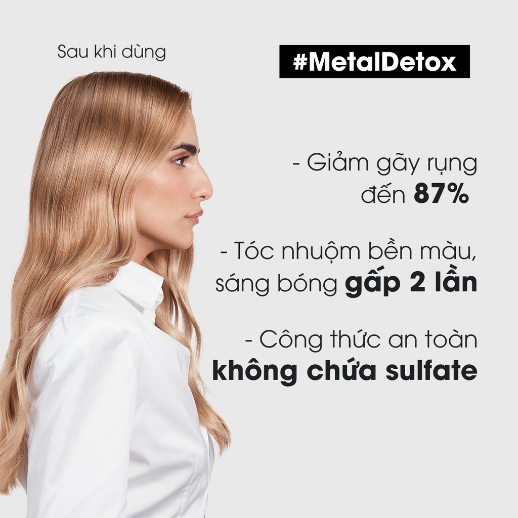 Dầu hấp tóc giúp loại bỏ kim loại L'Oréal Professionnel Metal Detox 250ml