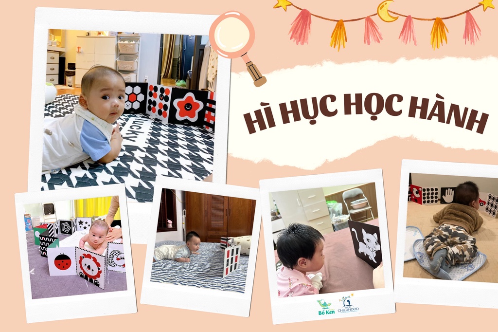 Mô tả Bộ Thẻ Kích Thích Thị Giác Giúp Bé Phát triển Toàn Diện [Chuẩn Phương Pháp Montessori, Loại Decal Dán và Thẻ Gấp] - 1