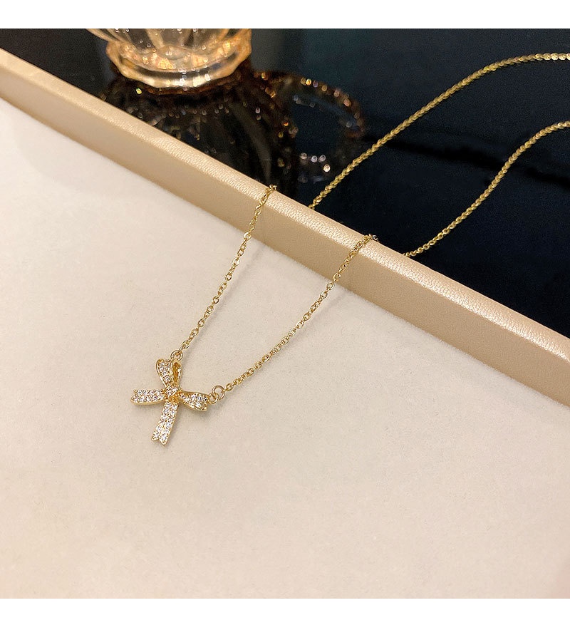 Mô tả Dây chuyền nữ LAMY Bow Necklace Silver 6019 - 6