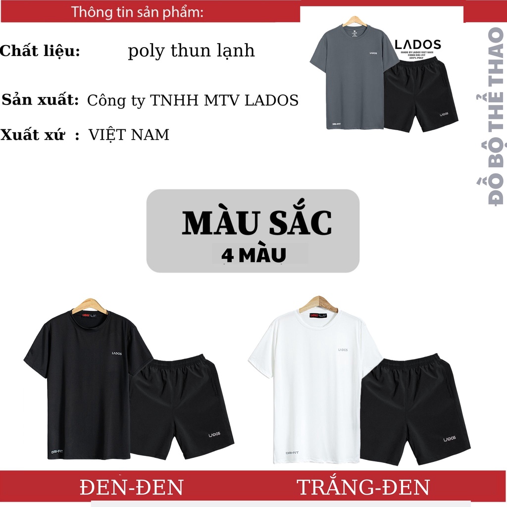 Mô tả Bộ quần áo thể thao nam đẹp cao cấp LADOS - 7005 thoáng mát, co giãn năng động, thời trang - 3