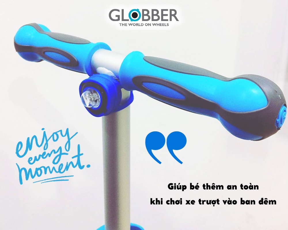 Mô tả Đèn phát sáng LED xe trượt scooter Globber - xanh dương - 3