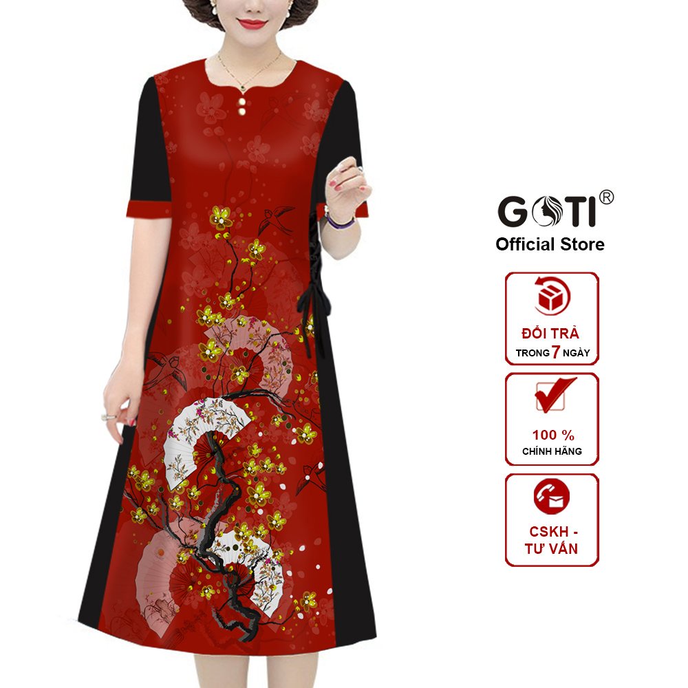 Đầm lụa trung niên cao cấp
