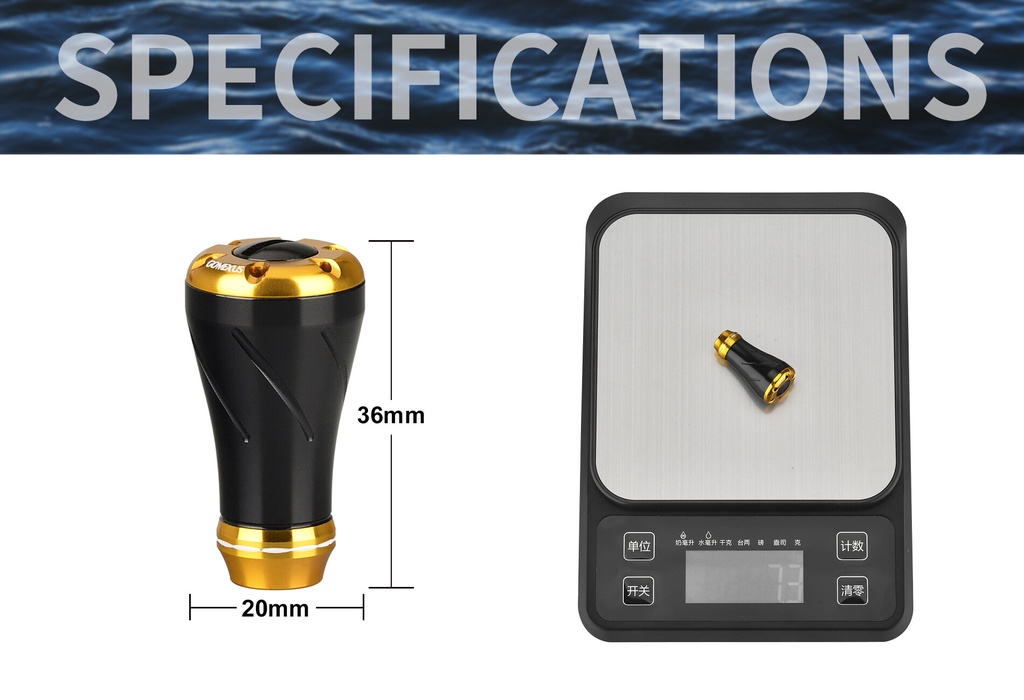 Mô tả Tay cầm guồng quay máy câu GOMEXUS cho Shimano Sahare Vandord Daiwa Exceler fuego Ryobi Ultra power Kiki 1000-4000 A20 - 5