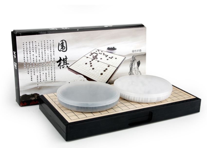 Mô tả Bộ cờ vây nam châm cỡ trung 28x28cm có bàn là hộp đựng có thể chơi caro chính hãng Amalife - 5