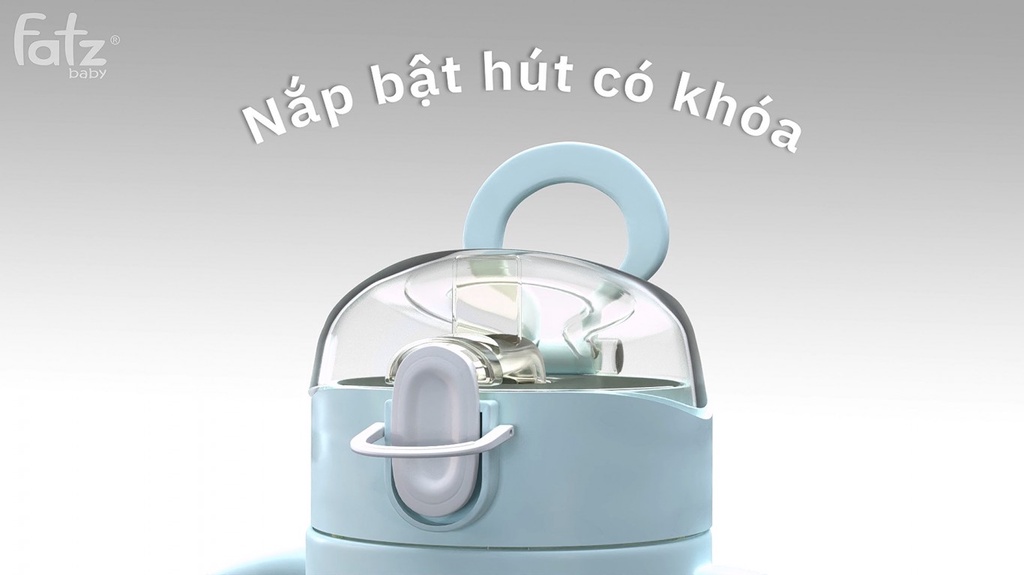 Mô tả Bình uống nước PPSU bật hút 2 tay cầm với phao 360 độ 250ml Fatzbaby FB0298BT (Màu hồng, màu xanh) - 3