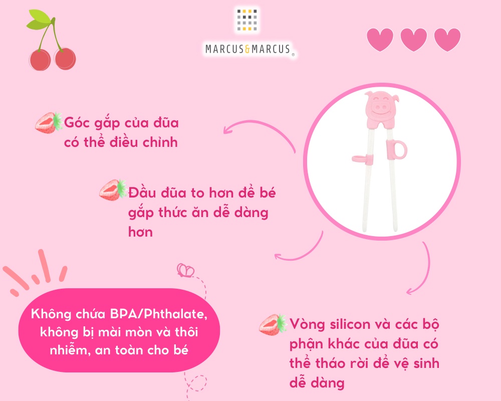 Mô tả Đũa Tập Ăn Marcus & Marcus Cho Bé Từ 3 Tuổi - 2