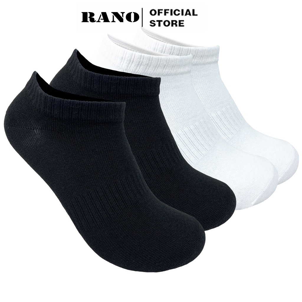 Mô tả Tất trơn nam nữ cổ ngắn trắng đen chất liệu cotton cao cấp thoáng mát chuẩn xuất khẩu TRON_NG - 1