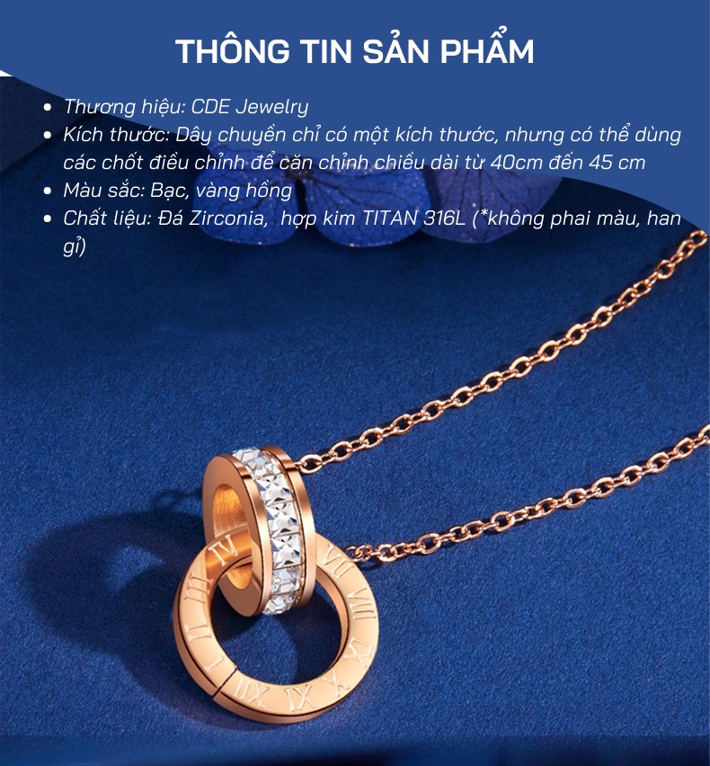 Mô tả Dây chuyền nữ LAMY Sweet Love Necklace Rose Gold 6003 - 5