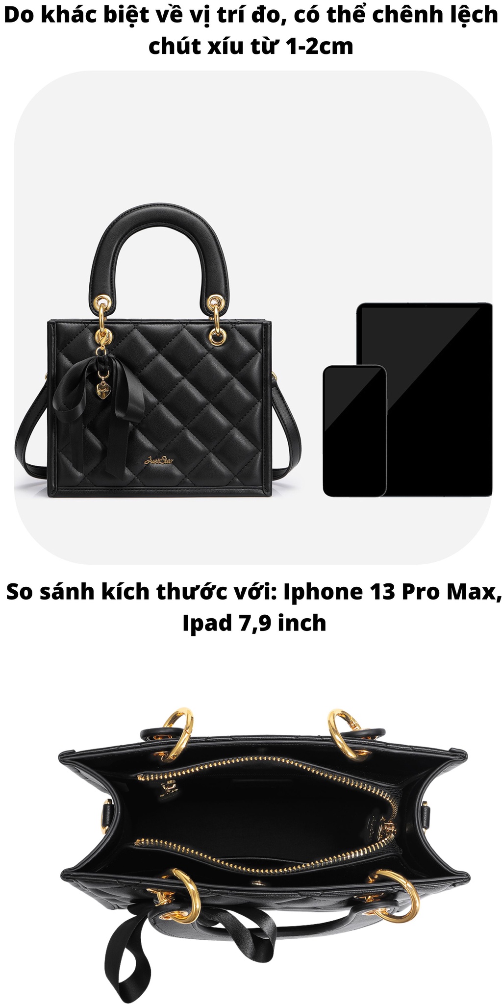 Mô tả Túi xách nữ đi tiệc đẹp Just Star thời trang đi chơi, đi tiệc, dạo phố ViAnh Store 172972 - 3