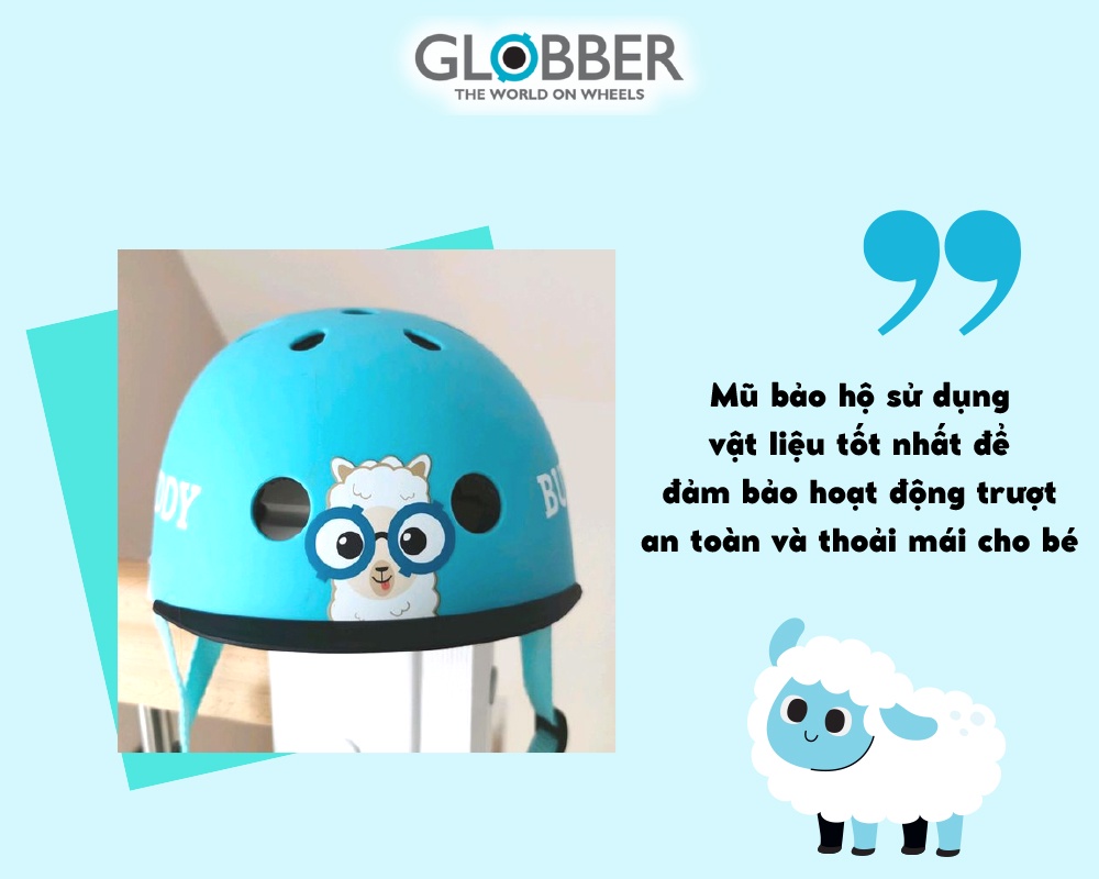 Mô tả Mũ Bảo Hộ Chơi Xe Trượt Có Thể Điều Chỉnh Kích Cỡ Và Đèn Phát Sáng Globber Elite XS/S Cho Bé Từ 3 Đến 6 Tuổi - Buddy - 4