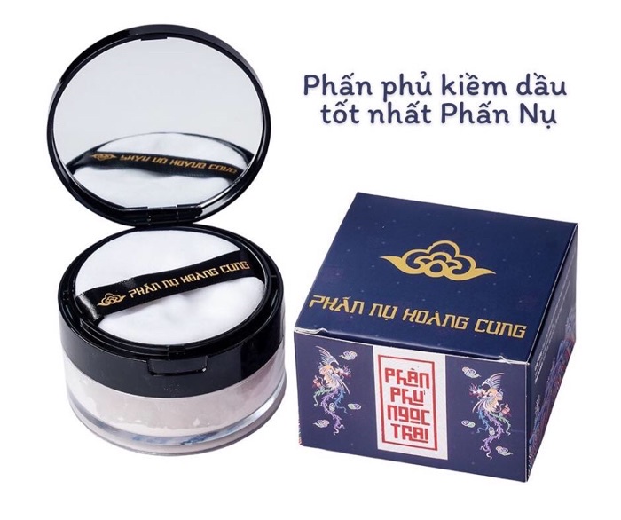 Mô tả Phấn phủ Phấn Nụ Hoàng Cung màu trắng tinh chất ngọc trai 25gr /1 hộp - 1
