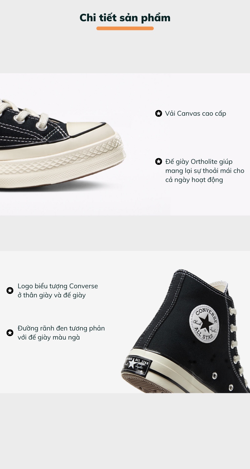 Mô tả Giày Converse Chuck Taylor 1970s 162050C - 3