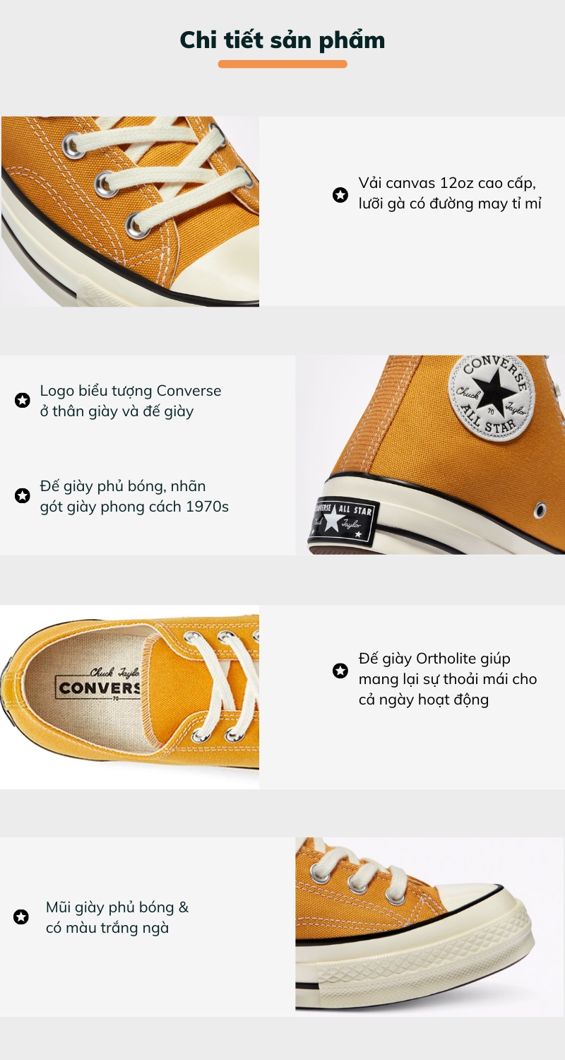 Mô tả Giày Converse Chuck Taylor 1970s Sunflower 162054C - 3