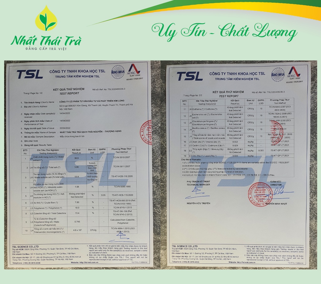 Mô tả Nhất Thái Trà Thượng Hạng Trà Thái Nguyên cao cấp vị chát êm đượm ngây hậu ngọt sâu - 7
