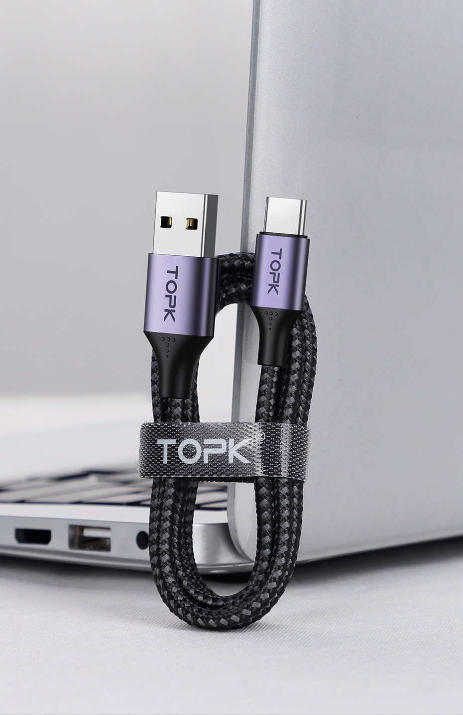 Mô tả Cáp Sạc TOPK AN10 3A QC3.0 1M Micro USB Type C Chất Lượng Cao Cho iPhone - 8